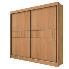 Imagem de Guarda Roupa Casal 2 Portas 6 Gavetas - Cancun Ripado-Cinamomo - Móveis D`Doro