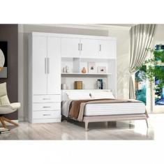 Imagem de Guarda Roupa Casal 5 Portas 3 Gavetas Cancun Jea Móveis - Ja Moveis