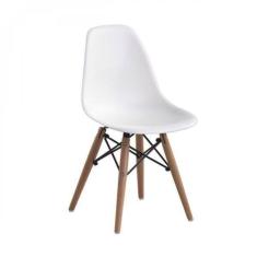 Imagem de Cadeira Infantil Eames PP Dsw-m Empório Branca/Madeirado
