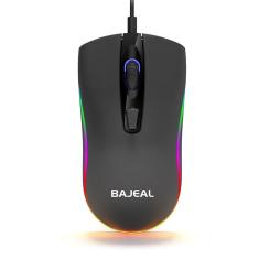 Imagem de Mouse com fio 1600dpi óptico de 4 teclas, luz de fundo USB rgb