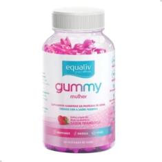 Imagem de EQUALIV Gummy Mulher - Suplemento Alimentar em Goma Sabor Framboesa - Fibras Prebióticas, 10 Vitaminas e Minerais - Imunidade, Disposição & Pele Radiante - Frasco com 60 pastilhas em goma