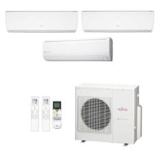 Imagem de Ar-Condicionado Multi Split Inverter Fujitsu 27.000 (2x Evap HW 12.000 + 1x Evap HW 18.000) Quente/Frio 220V