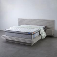 Imagem de Colchão Casal CabeCasa MadeiraMadeira Molas Ensacadas Luna Firm 138x188x31 Cinza/Branco
