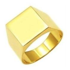 Imagem de Anel Masculino Liso Forrado Ouro 18k Original K900