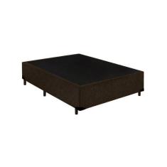 Imagem de Cama Box Casal Nk Camas Suede Marrom 40X138x188