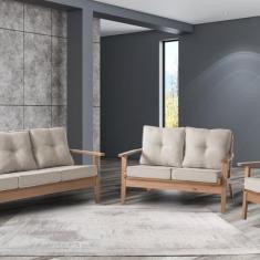 Imagem de Sofá Fixo 3 Lugares Florença Moderno - Movezen