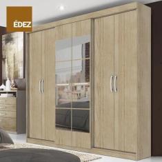 Imagem de Guarda Roupa  Herval Ph 1707 - Cor Cedro - Com Espelho