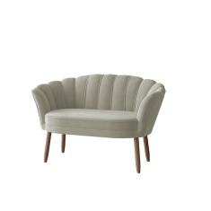 Imagem de Namoradeira 2 Lugares Confortável Recepção Sala Quarto Flor Cor: Bege