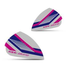Imagem de Orelhas Laterais Capacete Pro Tork Attack Evo, BRANCO - ROSA, Único
