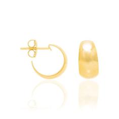 Imagem de Brinco Folheado A Ouro Meia Argola Rommanel 524526