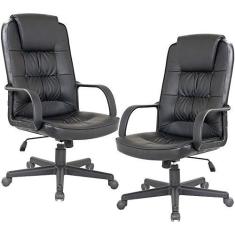 Imagem de Kit 02 Cadeiras Giratórias Para Escritório Office Royal F03  - Lyam Decor