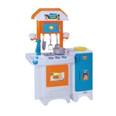 Imagem de Cozinha Infantil Completa Azul Sai Água De Verdade - Magic Toys Menino