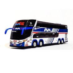 Imagem de Carrinho Miniatura De Ônibus Viação Ava 1800 Dd G7 - Rodoviário G7 Dd