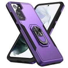 Imagem de Capa para Samsung Galaxy S21 Plus 5G (não para S21 15.7 cm e S21Ultra), capa de telefone resistente à prova de choque de grau militar com suporte de anel para Galaxy S21 Plus de 6,7 polegadas