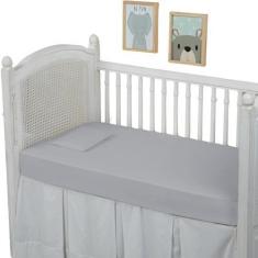 Imagem de Lençol De Berço Percal 200 Fios Com Elástico 100% Algodão 01 Peça - Mf