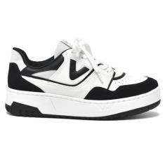 Imagem de Tênis Casual Feminino Preto Branco Via Marte 23-13102-01