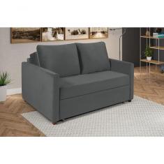 Imagem de Sofá Cama Hope D33 Suede Casal Império Cinza 380