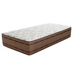 Imagem de Colchão Solteiro King Prata Mola Ensacada (30x96x203) Bege e Marrom