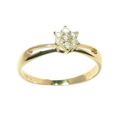 Imagem de Anel em ouro amarelo 18k com diamantes - Chuveiro - 2ANB0222