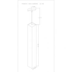 Imagem de Pendente Viena Quadrado 60 Cm Conti Iluminação Cobre Fosco