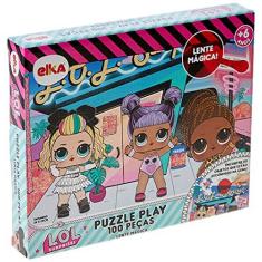 Imagem de Puzzle Play 100 peças Lente Mágica L.O.L.Surprise, Elka, lente mágica vermelha transparente, Quebra Cabeça