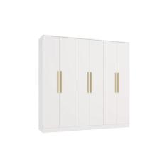 Imagem de Guarda-roupa 6 Portas 4 Gavetas Kappesberg Adapt Branco