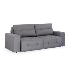 Imagem de Sofá Retrátil 3 Lugares Herval Advance, Linho Grafite