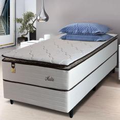 Imagem de Cama Box Solteiro Hellen Malta Linho com Molas Ensacadas e Espuma D26 66x88x188cm - Bege