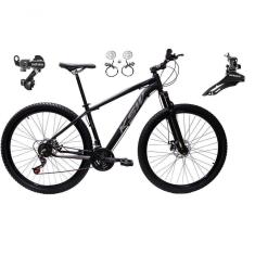 Imagem de Bicicleta Aro 29 Ksw Xlt 24v K7 Câmbios Shimano Freio Hidráulico Garfo Trava - Preto/prata Tam.15