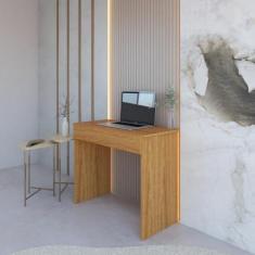Imagem de Mesa Escrivaninha Office Compacta com 1 Gaveta - Natural