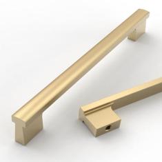 Imagem de Asidrama Pacote com 10 puxadores de armário de cozinha de bronze champanhe de 192 mm, puxadores de armário de cozinha, puxadores de armário de cozinha para puxadores de gaveta de armário