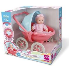 Imagem de Boneca Roma - Carrinho de Bebe Rosa- Baby and Co - 4535 ROMA JENSEN