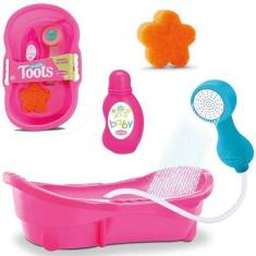 Imagem de Banheira Para Boneca Banho Do Bebe Toots Com Acessorios - Bambola