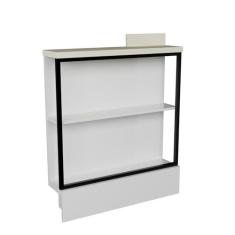 Imagem de Balcão Prateleira 80cm Cozinha Sevilha Branco/Cinza Argila