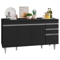 Imagem de Balcão Gabinete De Pia Com Tampo 150cm 4 Portas 2 Gavetas Marrocos Pre