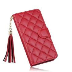 Imagem de Capa carteira de couro flip para iPhone 14 13 15 Pro Max 11 Xr Xs X Capa, HYL Red, para iPhone 11Pro