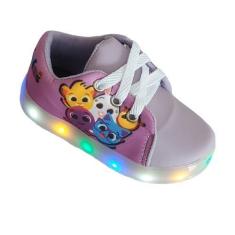 Imagem de Tênis Infantil Menino Menina Luzinha Com Led Luz Bebê Confortavel - Na