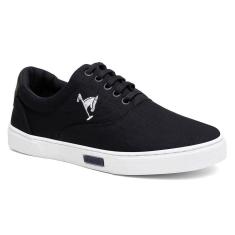 Imagem de Tenis Masculino Sapatenis Polo Joy Confortavel Casual Preto