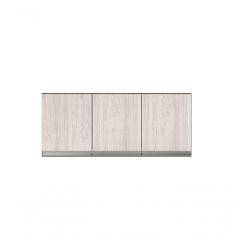Imagem de Armário Aéreo p- Cozinha Andreia 120cm c- 3 Portas Cast-avelã - Ajl Móveis