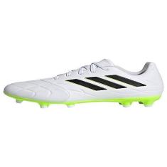 Imagem de adidas Tênis adulto unissex Copa Pure.2 Firm Ground, Branco/preto/limão lúcido, 12 Women/11 Men