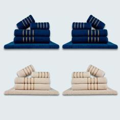 Imagem de Jogo De Toalhas 20 Pçs Coleção Dubai 100% Algodão Az+bg