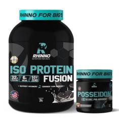 Imagem de Kit Iso Protein Fusion Cookies + Pré Treino Posseidon Nutrition For Bi