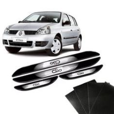 Imagem de Kit Soleira Da Porta Renault Clio Com Black Over Resinado