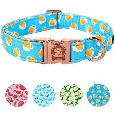Imagem de MR. CHUBBYFACE Coleira para cães primavera verão linda cerveja azul coleira para cães meninas meninos cães pequenos e grandes