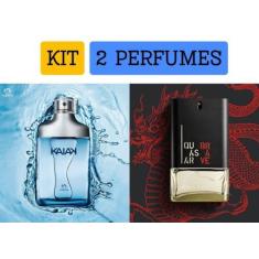 Imagem de Kit 2 perfumes 1 Kaiak Natura + 1 Quasar Brave Refrescante dia e noite