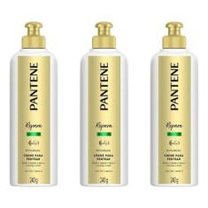 Imagem de Creme Para Pentear Pantene 240g Restauraçao - Kit Com 3un