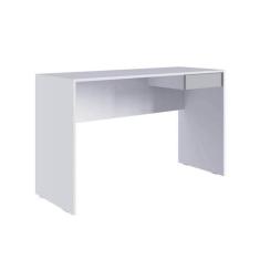 Imagem de Escrivaninha Com Gaveta Branco/Cinza M.com