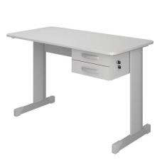Imagem de Mesa Maxxi Secretaria Cinza 75X121x61 2 Gavetas - Pandin