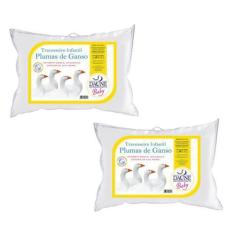 Imagem de Kit com 2 Travesseiro Macios - Lavaváveis - Plumas - Daune