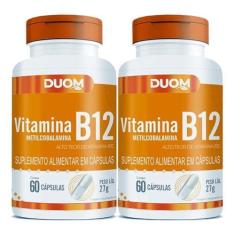 Imagem de Metilcobalamina (Vitamina B12) 60cps Duom | Kit 2 Frascos